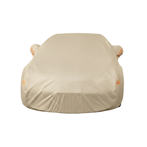 10-Layer Water-Resistant Reflective Vehicle Cover With Straps
