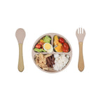 10-Piece Baby Feeding Set, Silicone Plates, Bowl, Bibs, Spoon