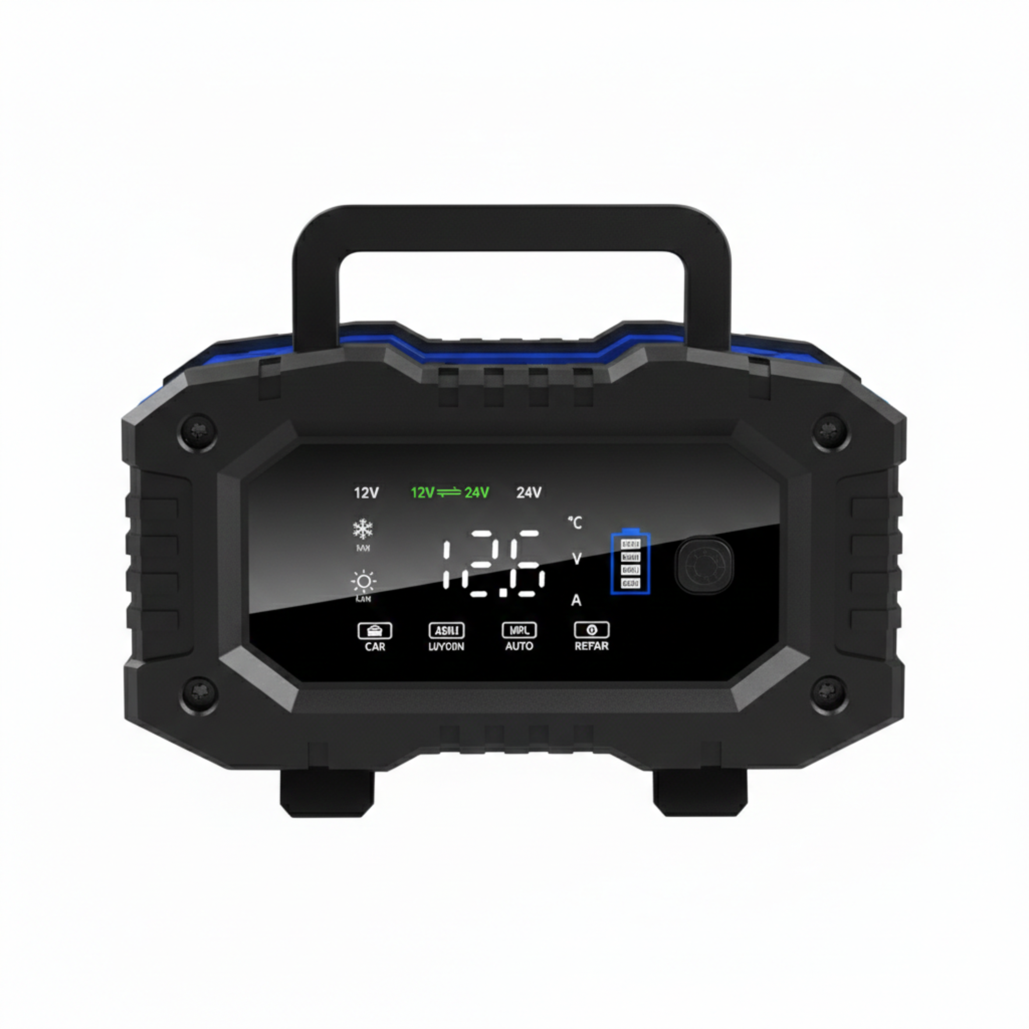 12V 24V Automatic Battery Charger 20A/10A with LCD Display, AC Powered