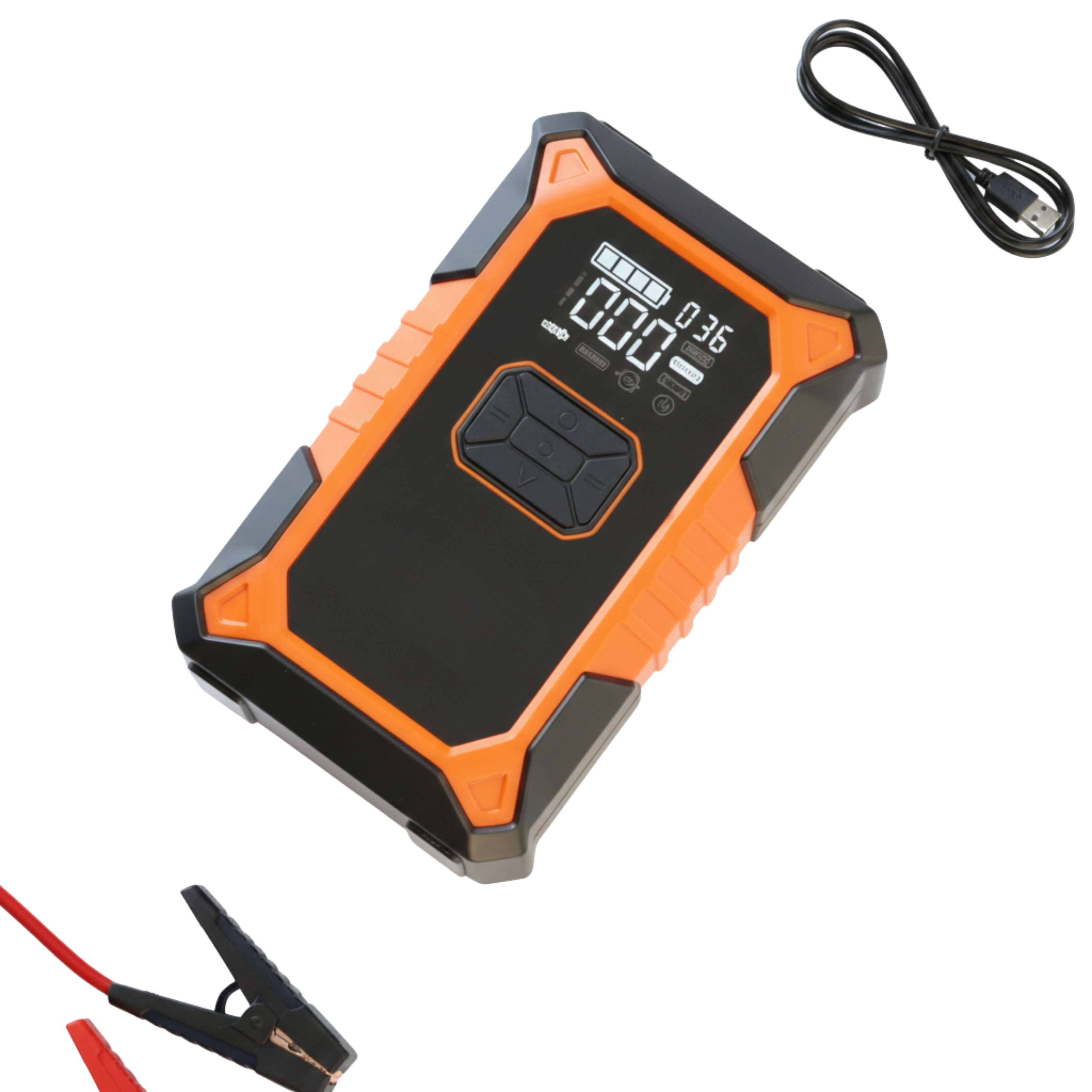 12V 3000A Lithium Jump Starter with 150 PSI Cordless Inflator