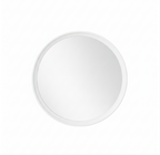 White Round Beveled Edge Mirror