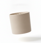Beige Scented Ceramic Jar Candle