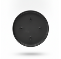 Elegant Black Candle in a Metal Tin