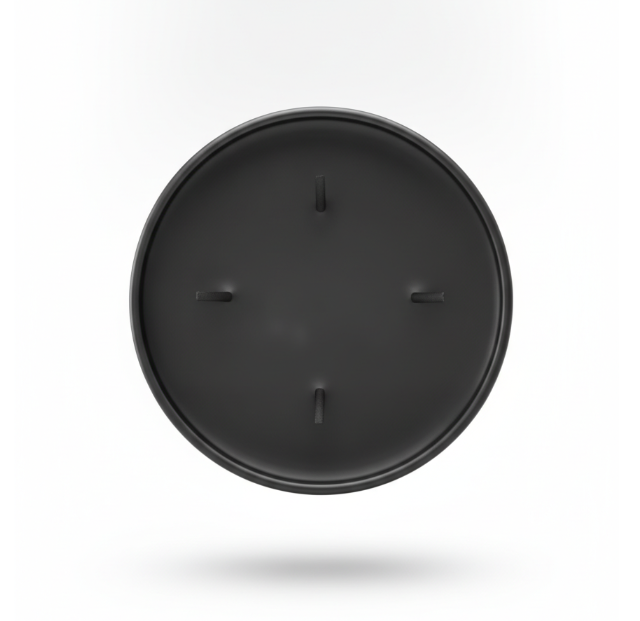 Elegant Black Candle in a Metal Tin
