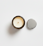 Brown Amber Glass Desktop Candle