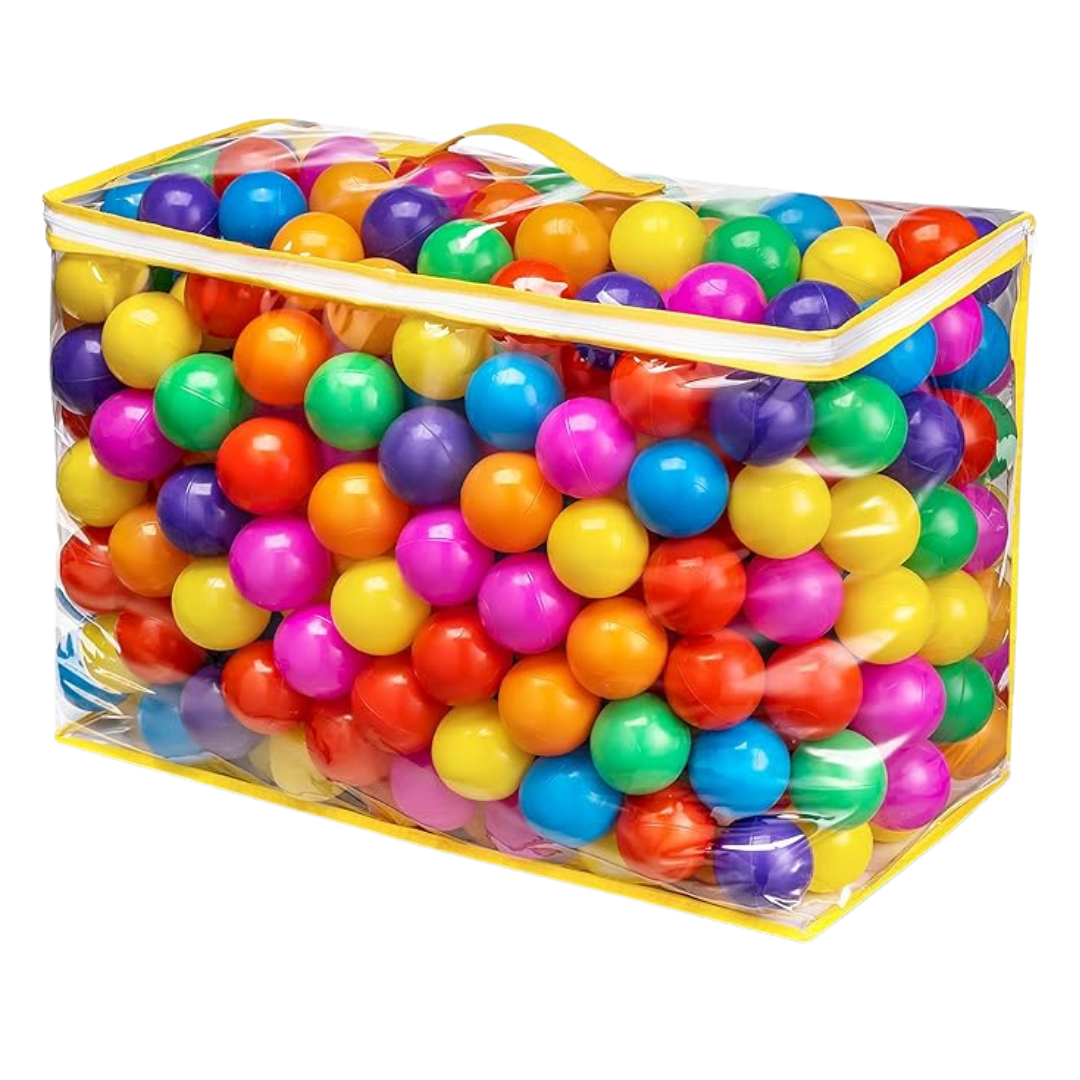 2.2-Inch Ball Pit Balls in 7 Colors with Reusable Storage Bag