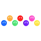 2.2-Inch Ball Pit Balls in 7 Colors with Reusable Storage Bag