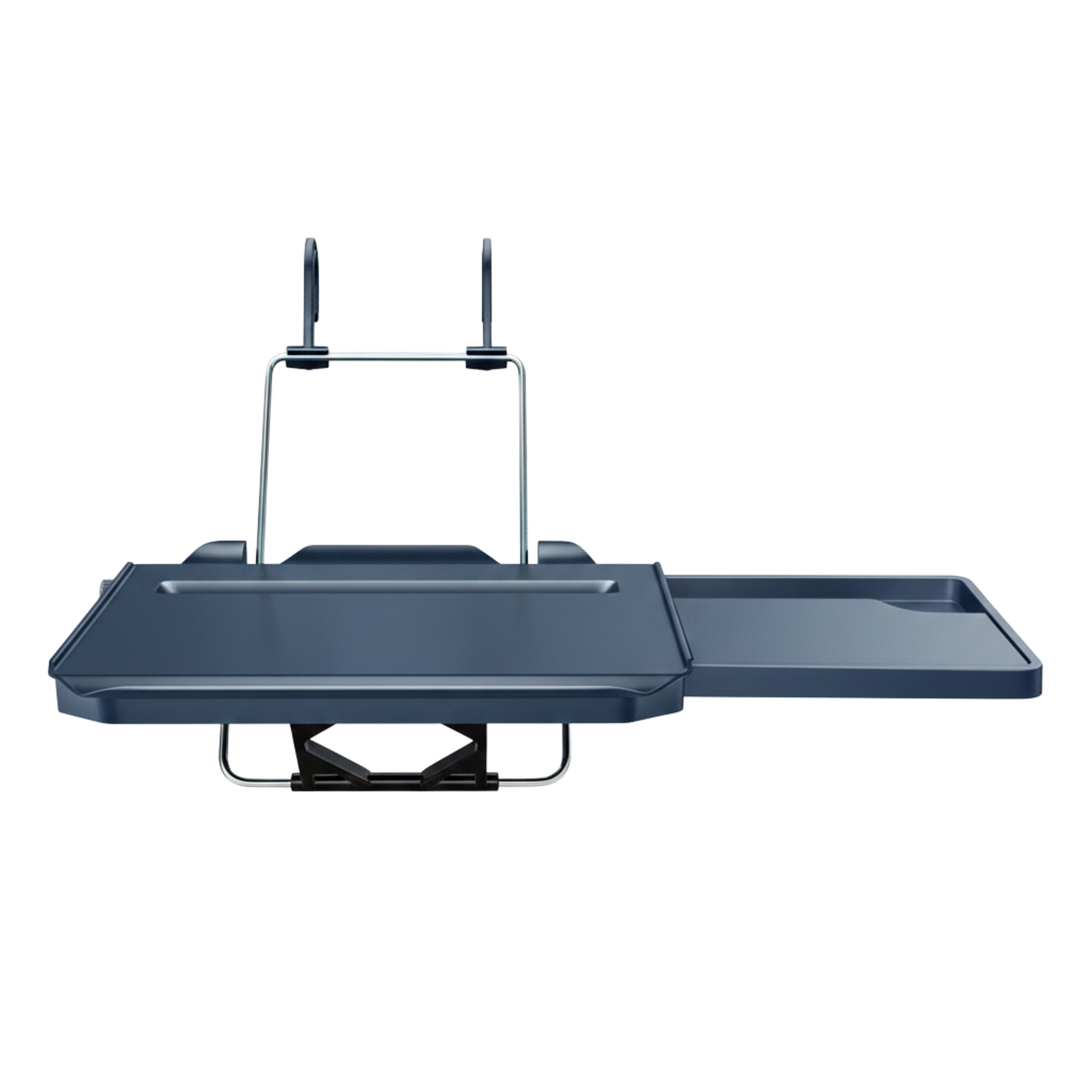 2-in-1 Car Steering Wheel & Headrest Tray for Food, Drink, and Laptop