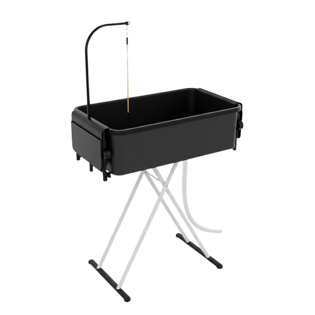 2-in-1 Foldable Pet Bathtub & Grooming Table with Drain Hose