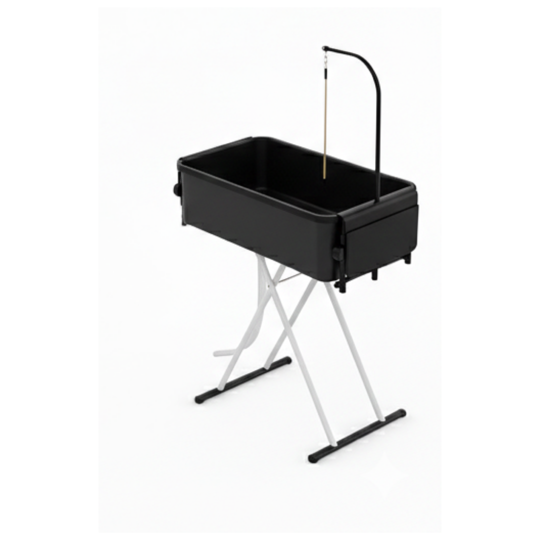 2-in-1 Foldable Pet Bathtub & Grooming Table with Drain Hose