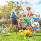 2-in-1 Water Baseball Sprinkler Toy with Rotating Head for Kids