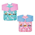 2 Kids’ Art Smocks, Waterproof, 3 Pockets, Ages 3-8, Pink & Blue