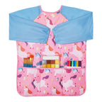 2 Kids’ Art Smocks, Waterproof, 3 Pockets, Ages 3-8, Pink & Blue