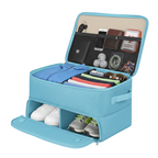 2-Layer Car Storage with Lower Shoe Compartment, Trunk Organizer
