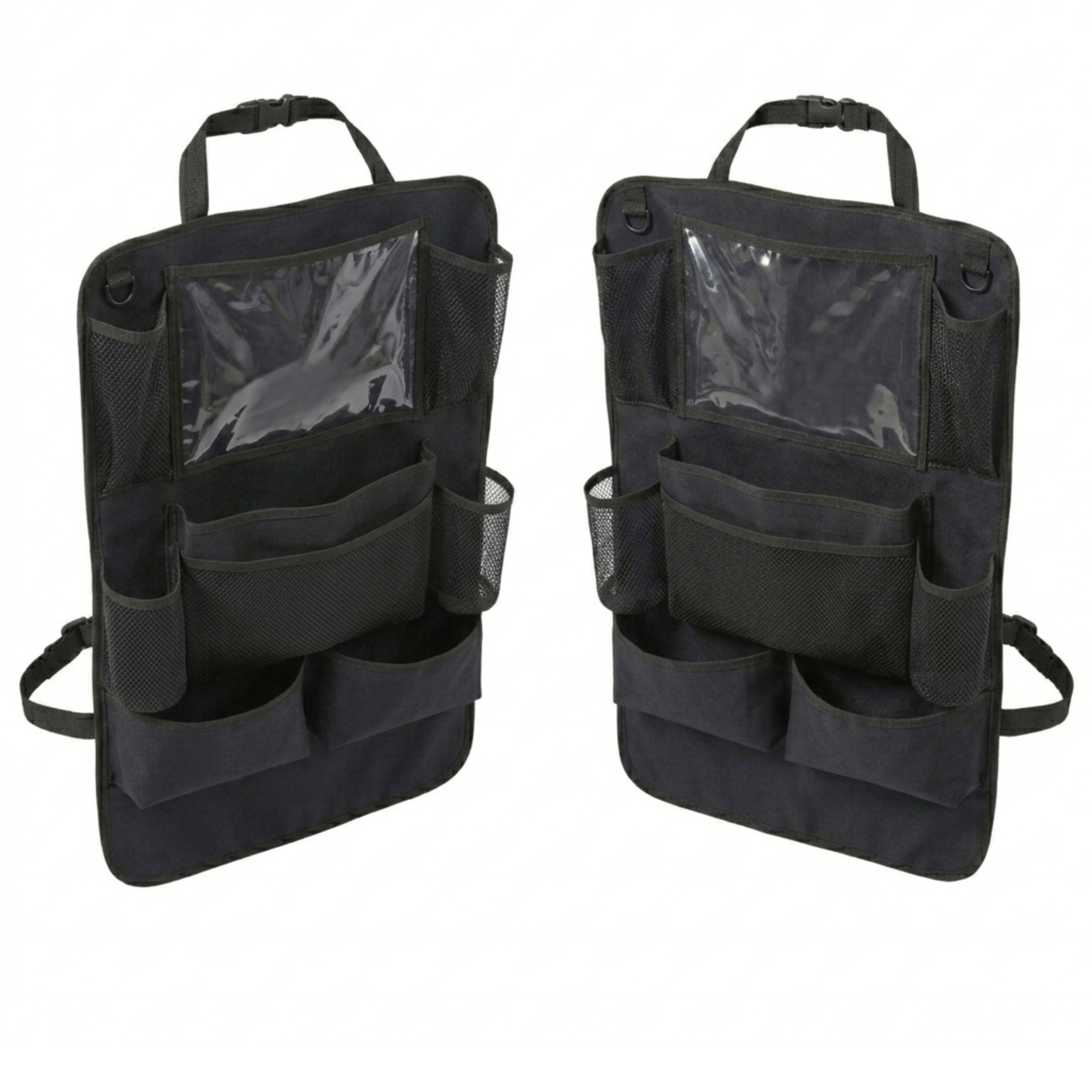 2 Pack Backseat Organizer with Tablet Holder and 9 Storage Pockets