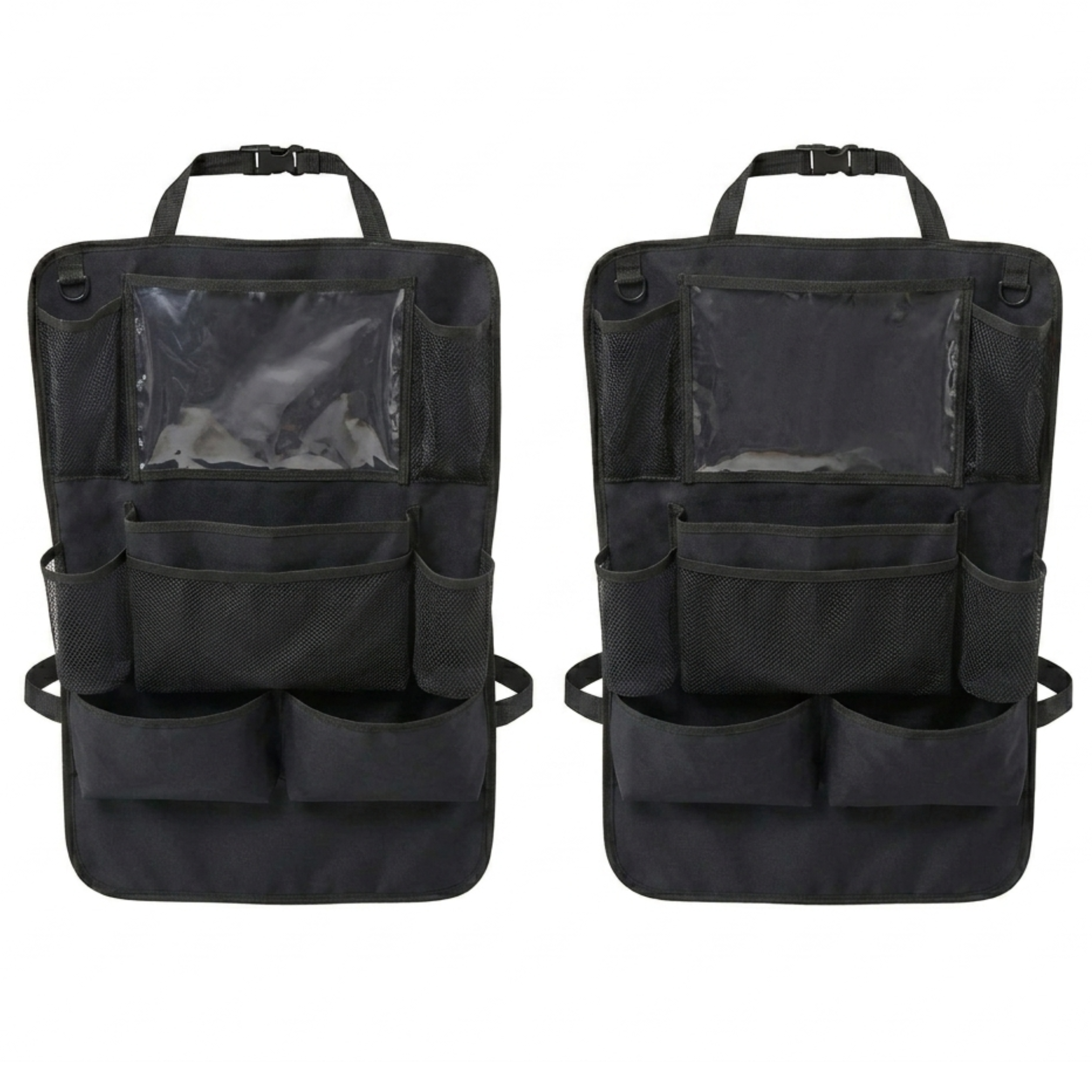 2 Pack Backseat Organizer with Tablet Holder and 9 Storage Pockets
