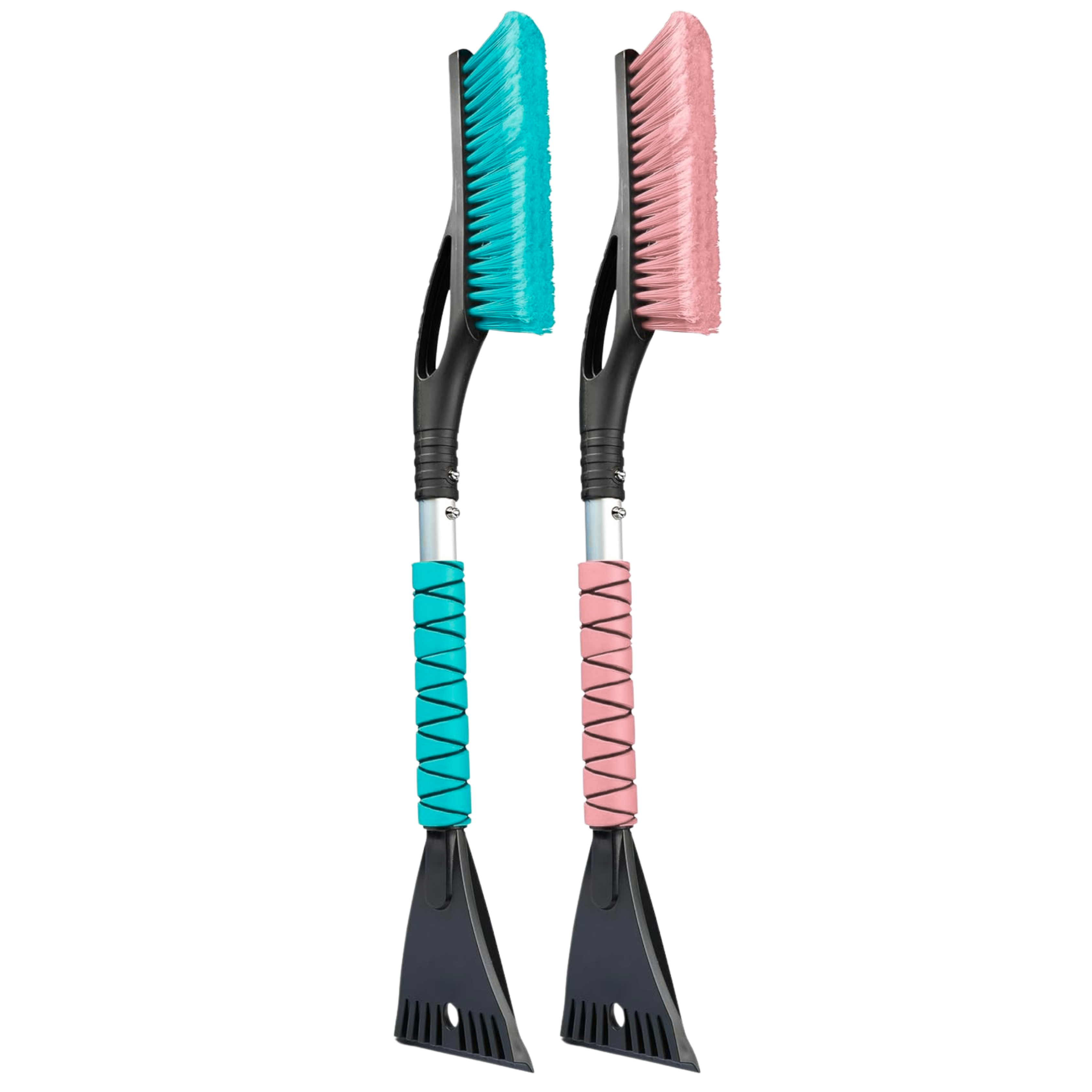 27 in Aluminum Ice Scraper and Snow Brush for Cars SUVs Trucks