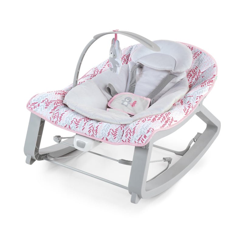 3-in-1 Baby Bouncer, Rocker & Toddler Seat with Vibration and Toy