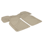 3 Piece Car Floor Mats Rubber Trim to Fit Front and Rear Set