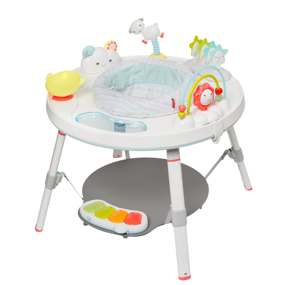 3-Stage Baby Activity Center with Musical Toys and Adjustable Height