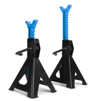 3 Ton Extra Tall Ratcheting Jack Stands, 13.39–21.06 in Pair