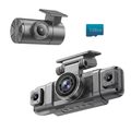 4-Channel Windshield Dash Cam with Multi-View 1080P Video Capture