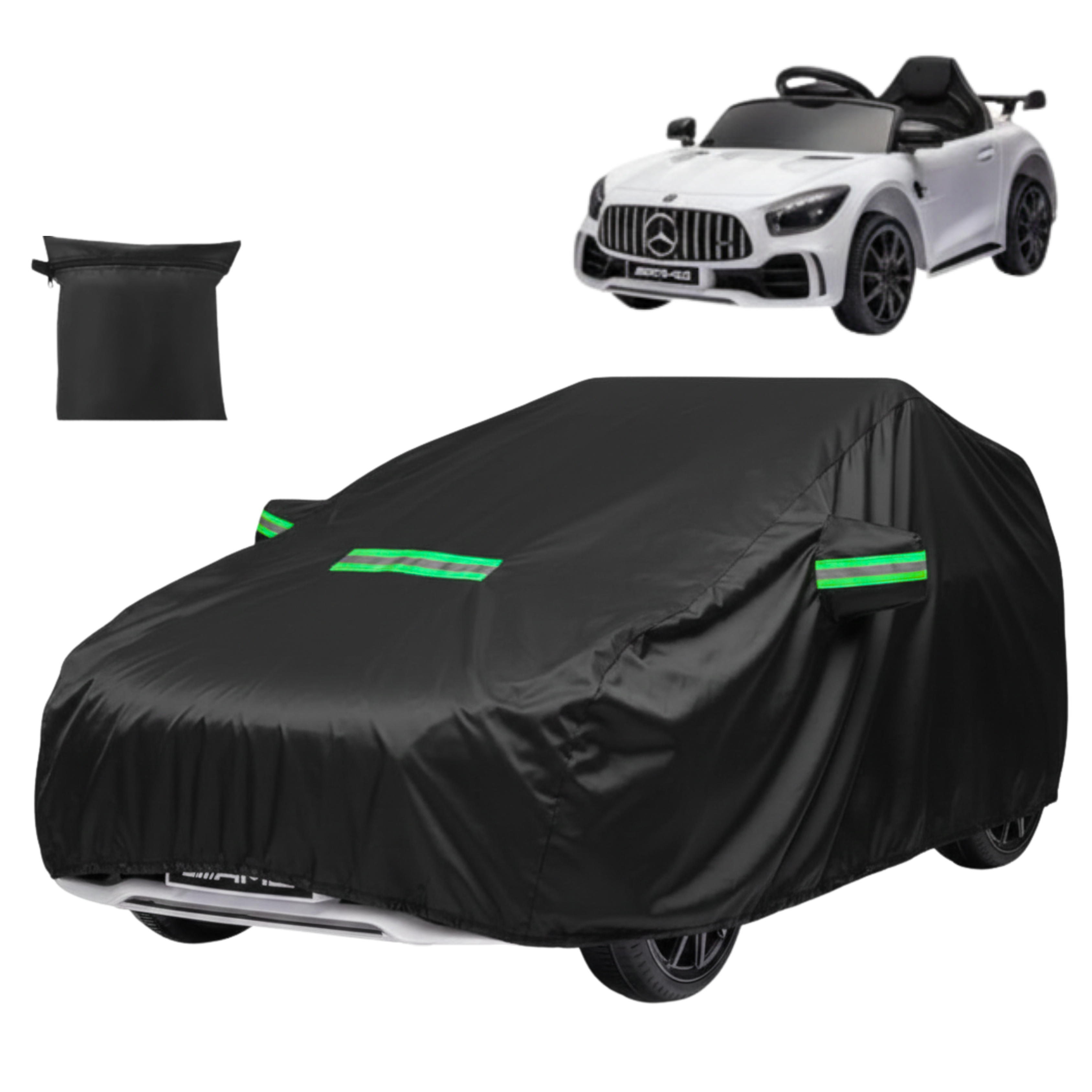 420D Water-Resistant Kids Vehicle Cover with Reflective Strips