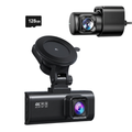 4K Front and Rear Dash Camera with GPS, WiFi, and 128GB Card