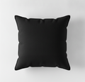 Black Canvas Piped Edge Pillow