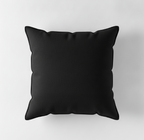 Black Canvas Piped Edge Pillow