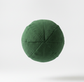 Green Boucle Round Pillow
