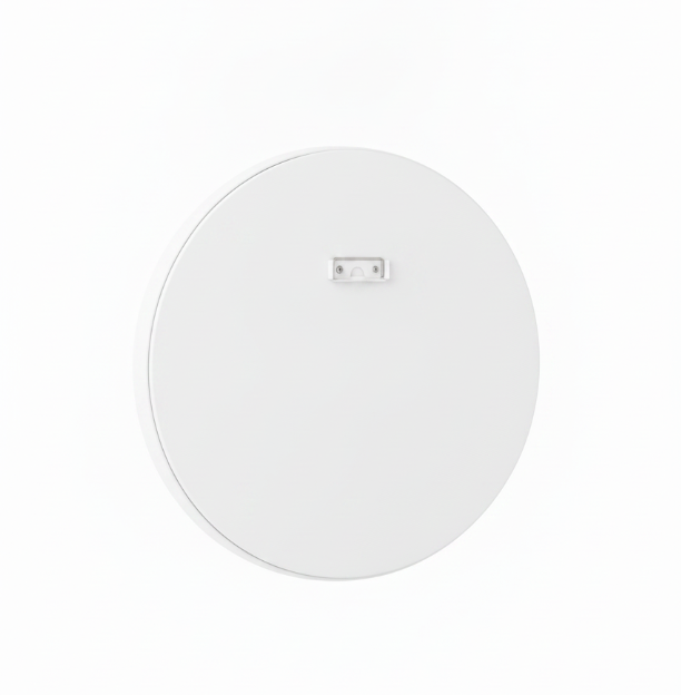 White Round Beveled Edge Mirror