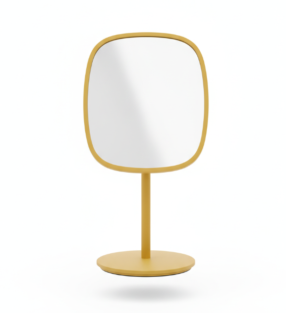 Yellow Accent Vanity Table Mirror