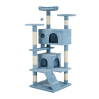 54 Inch Cat Tree with Condo, Perches, Scratching Posts and Ladder
