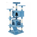 54 Inch Cat Tree with Condos, Platforms, Scratching Posts and Ladder
