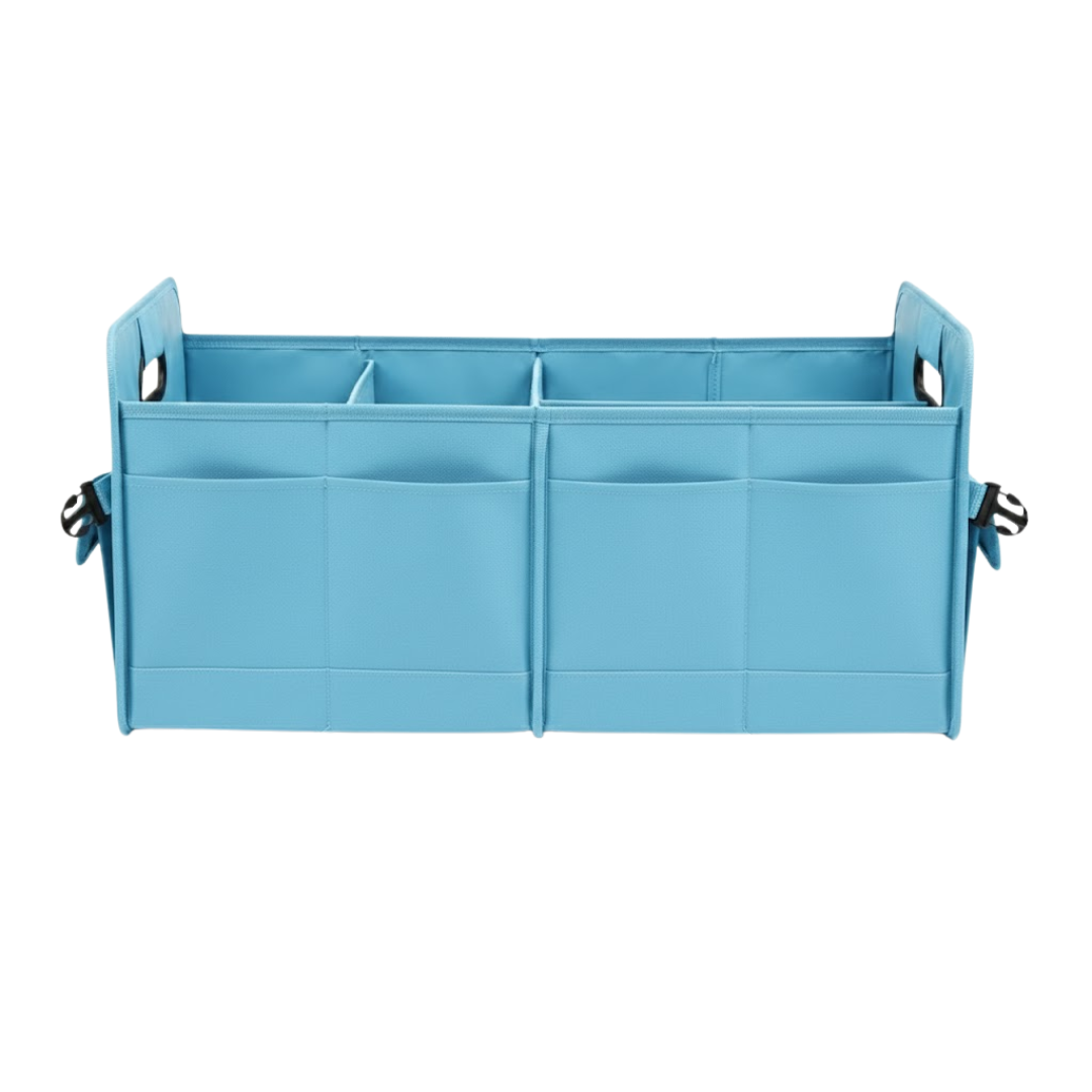 70L Car Trunk Organizer Collapsible Cargo Storage Bin with Pockets