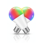 A19 E26 120V RGBWW WiFi Bluetooth Smart LED Bulb, 800 Lumens