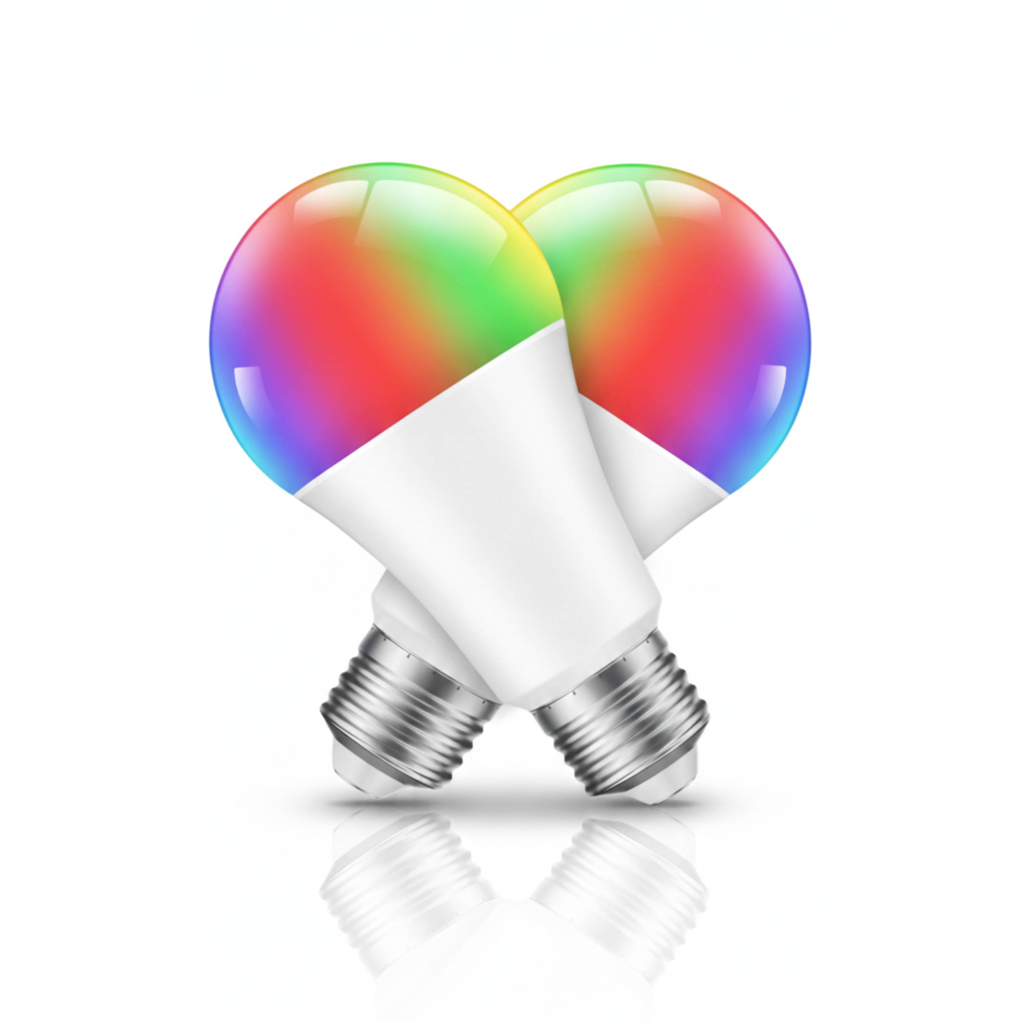 A19 E26 120V RGBWW WiFi Bluetooth Smart LED Bulb, 800 Lumens