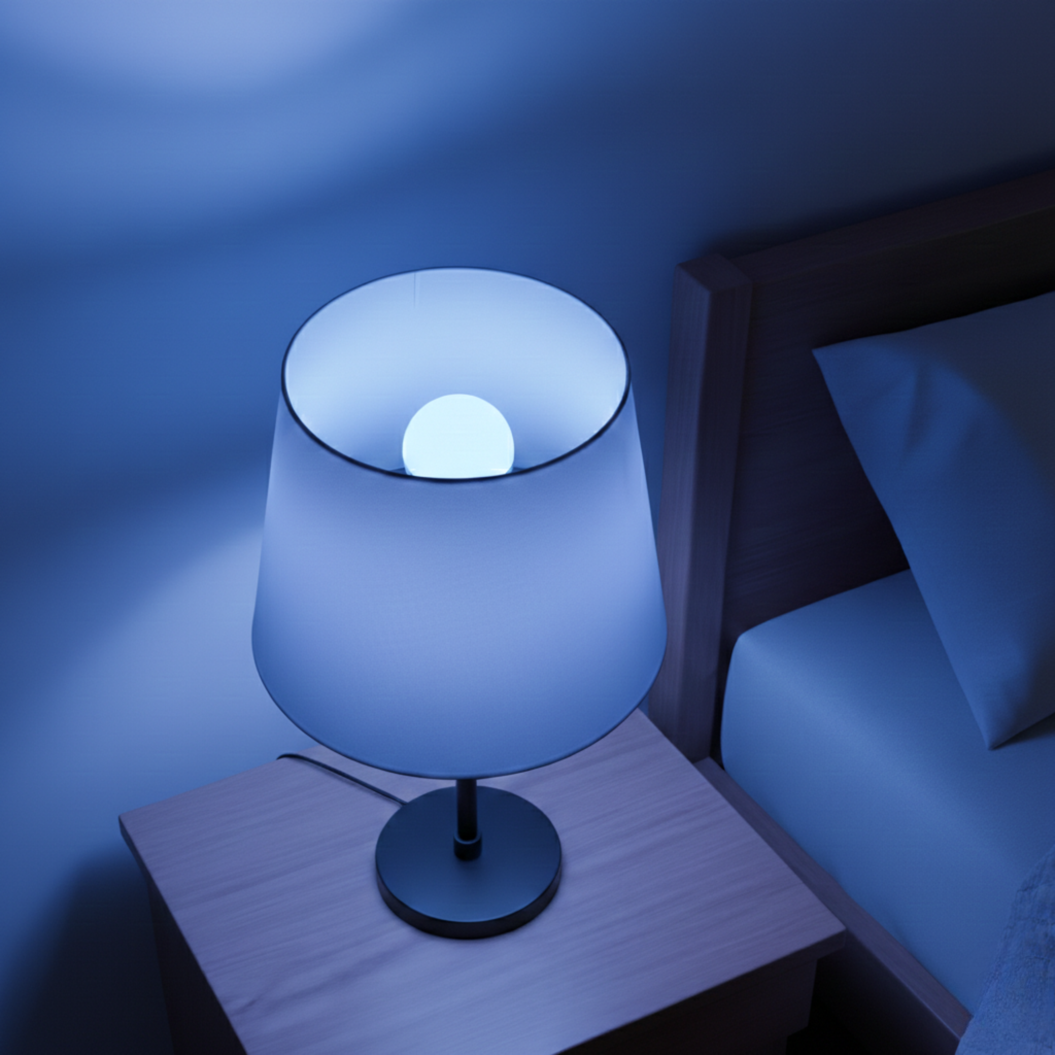 A19 E26 120V RGBWW WiFi Bluetooth Smart LED Bulb, 800 Lumens