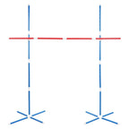 Adjustable Indoor Outdoor Limbo Set - 5.8ft Tall Party Game
