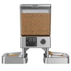 Automatic Pet Feeder with Dual Bowls and 5L Dry Food Container
