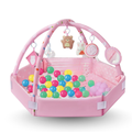 Baby Activity Play Mat with Ball Pit and Detachable Hanging Toys