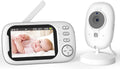 Baby Monitor with 3.5” LCD, Dual Cameras, Temperature Sensor