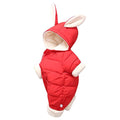 Baby Winter Hooded Romper Thick Rabbit Ear Jumpsuit