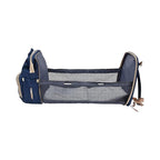 Backpack with Foldable Crib, USB Port, Bottle Holder