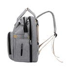Backpack with Foldable Crib, USB Port, Bottle Holder