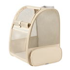 Bubble Pet Backpack Carrier with Mesh Sides and Removable Mat