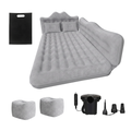 Car Back Seat Inflatable Sleeping Pad with 12V Pump and Pillows