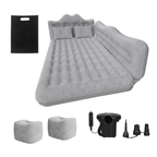 Car Back Seat Inflatable Sleeping Pad with 12V Pump and Pillows