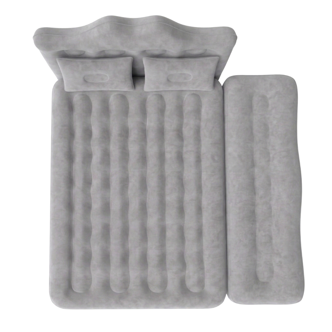 Car Back Seat Inflatable Sleeping Pad with 12V Pump and Pillows